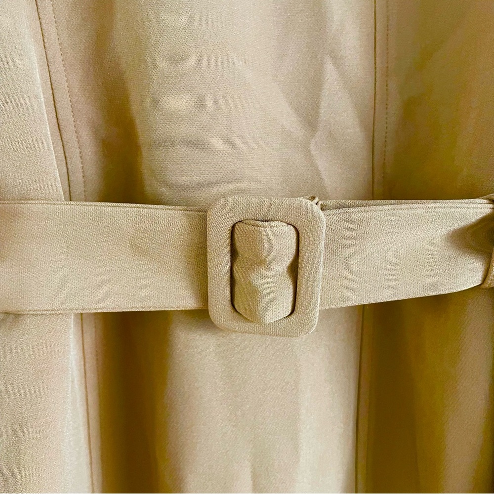 NWT Brass Clothing Scoopneck Sheath Dress, Toasted Coconut, size M - Picture 4 of 5